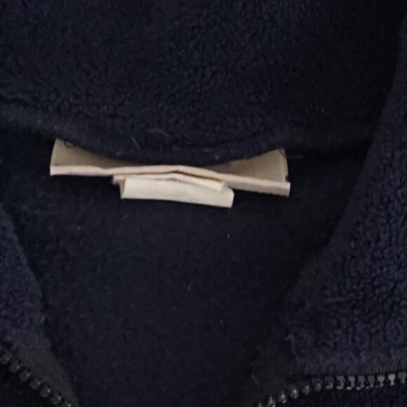 Vintage '90S Visions Resortwear Navy Alaska Zip Up Outdoor Fleece Sweater L - Picture 9 of 9